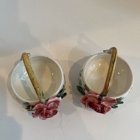 Pair of Hand-Painted Italian Trinket/Snack Dishes - Picture 8 of 11